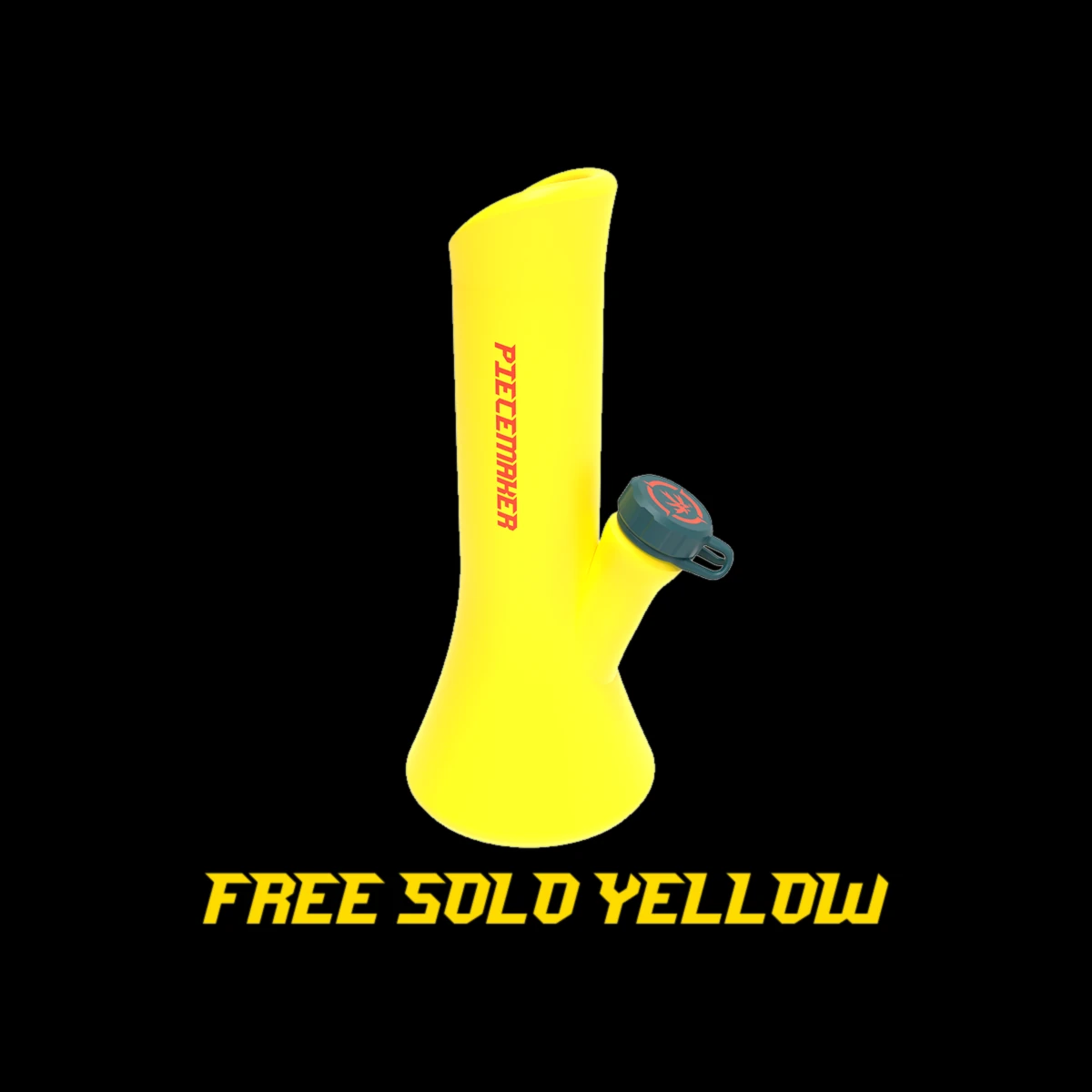 PieceMaker Kali Go Silicone Water Pipe — Yellow cannabis product in the Space Gardens Phuket catalogue