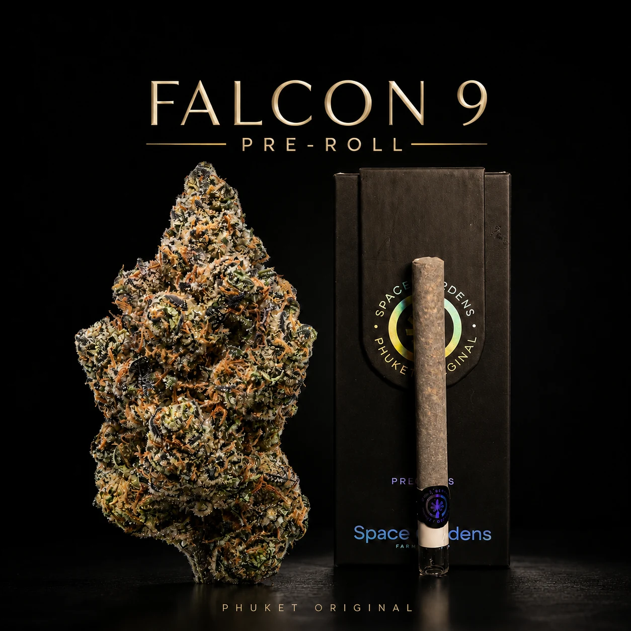 Falcon 9 Pre-Roll cannabis product in the Space Gardens Phuket catalogue
