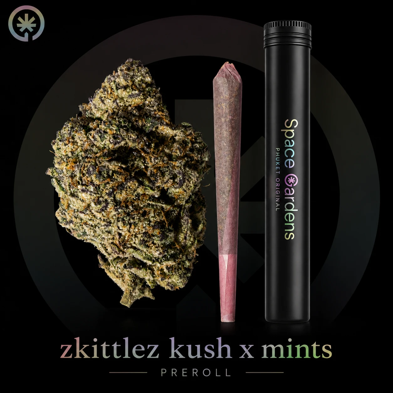 Zkittlez x Kush Mint Pre-Roll cannabis product in the Space Gardens Phuket catalogue