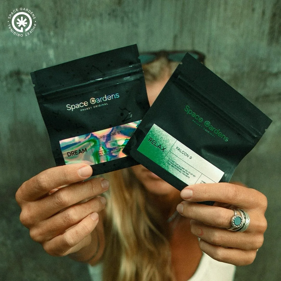 Space Gardens branded product packaging photo