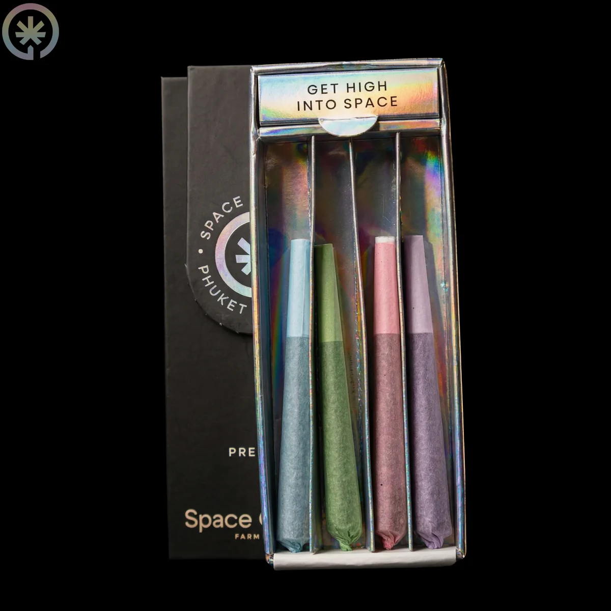 4 strains Cannabis Set packaging at Space Gardens Phuket
