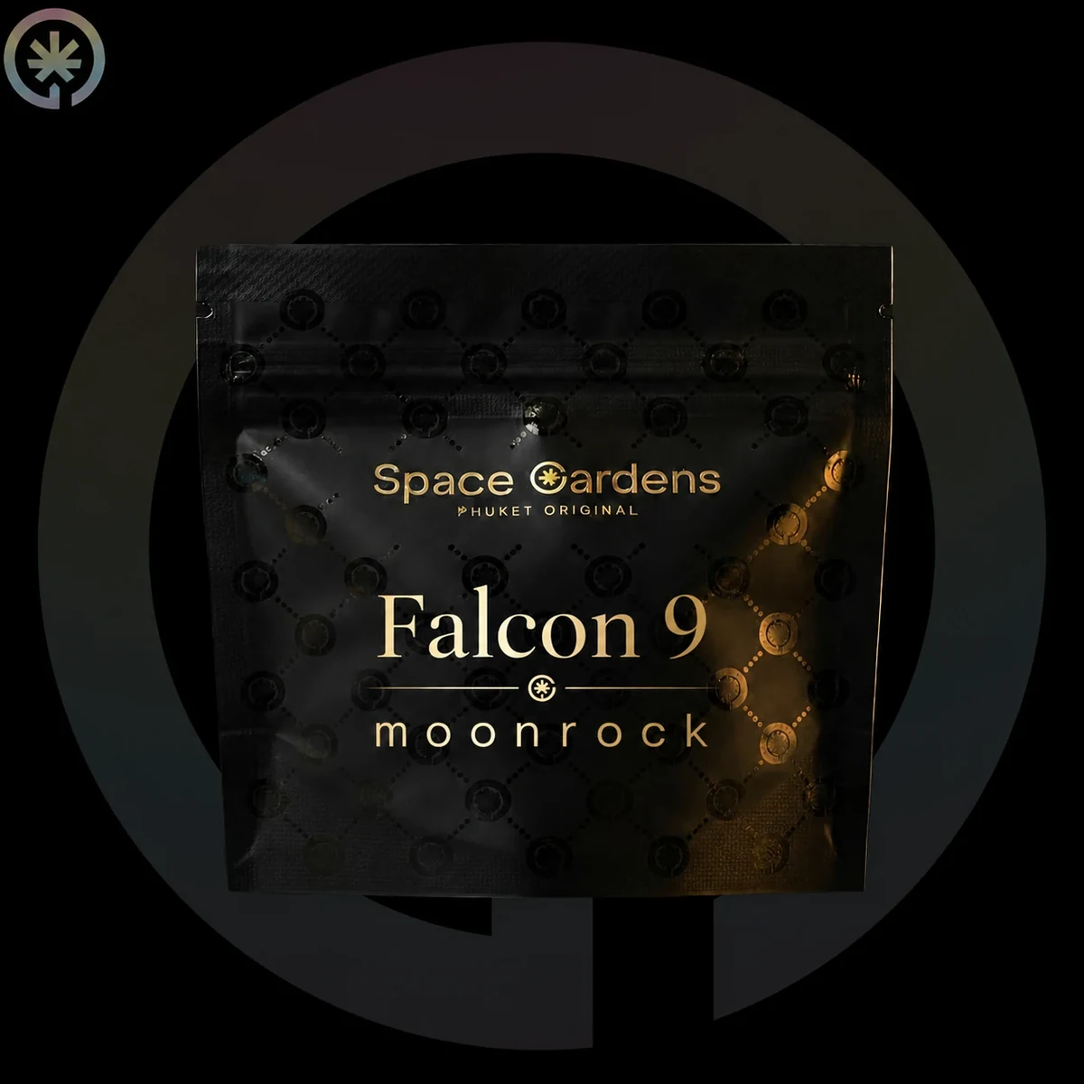 Moonrock Falcon 9 branded Space Gardens pouch